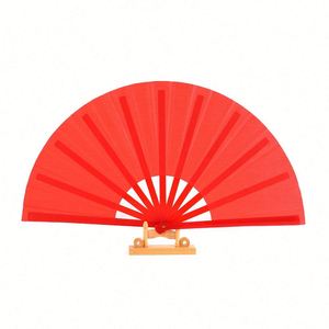 White <b>Large</b> Clack Custom Festival Hand Folding <b>Fan</b> With Logo 13INCH - Product Image 5