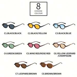 Gafas de Sol Redondas con Logotipo Personalizado, Estilo Retro 2026, con Remaches, Protección UV400, Montura Pequeña, para Hombre y Mujer - Product Image 5