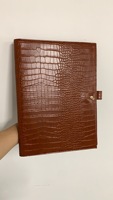 Carpeta de negocios con patrón de cocodrilo raro de alta calidad A4 maletines de gerente multifunción de gran capacidad Carpeta de contrato de oficina
