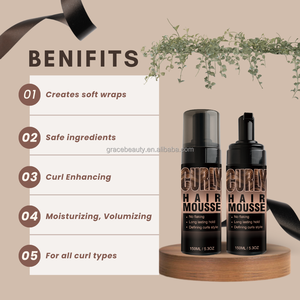 Capelli ricci definisce riccioli Anti crespo schiuma arricciatura <span class=keywords><strong>Mousse</strong></span> crea <span class=keywords><strong>Mousse</strong></span> capelli morbidi - Product Image 5