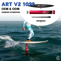 Hydrofoil Pump Foil AXIS ART V2 1099 en carbone, décollage facile, glisse efficace, contrôle stable, aile de foil pour performance de navigation, mât