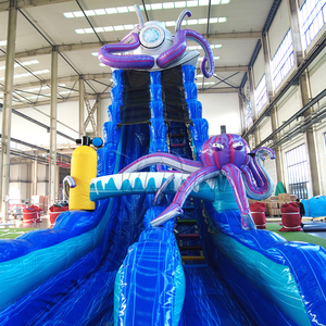 WINSUN Toboggan aquatique gonflable géant en forme de pieuvre, toboggan aquatique durable avec piscine profonde pour les carnavals, les événements scolaires et les activités de plein air - Product Image 6