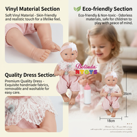 Poupées Reborn Belinda 14 pouces, jouets réalistes en vinyle, poupées bébés nouveau-nés, ensemble de jouets pour bébés nouveau-nés, cadeaux