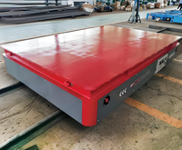 Chariot de transport sur rail pour l'industrie des dalles, 4 roues en acier, capacité de 1 à 100 tonnes, chariot de transfert électrique à télécommande sur rail