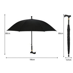 <span class=keywords><strong>Parapluie</strong></span> <span class=keywords><strong>canne</strong></span> renforcé anti-vent, protection UV, pointe antidérapante, <span class=keywords><strong>homme</strong></span> âgé voyage randonnée - Product Image 6
