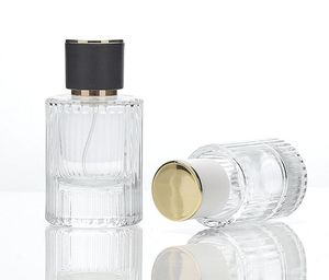 In Stock Luxury 30ml 50ml Bayonet Vertical Grain <strong>Perfume</strong> <strong>Spray</strong> Glass <strong>Bottle</strong> with Black Cap <strong>Perfume</strong> <strong>Bottle</strong> and Packaging - Product Image 4