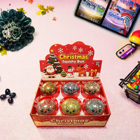 Jouet anti-stress en TPR de 8,5 cm en forme de renne de Noël avec perles scintillantes, jouet à presser à remontée lente pour enfants de 5 à 7 ans, unisexe