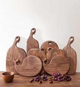 Tabla de Cortar de Madera Maciza de Nogal con Diseño de Dibujos Animados Personalizado <span class=keywords><strong>en</strong></span> Forma de Ballena, Irregular, Amada por los Niños - Product Image 4