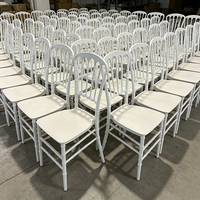Chaise d'hôtel en gros, mobilier événementiel, chaise Chiavari blanche empilable pour mariage et location