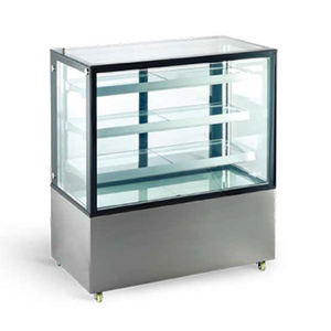 Commercial Upright Low Capacity Floor Top Supermarket Cake Cabinet Showcase With Wheels - Product Image 1