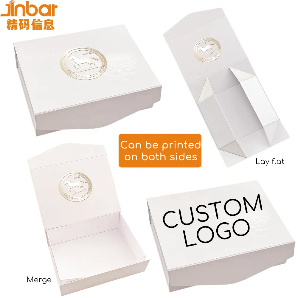 Limited Promotional Price Customizable Logo Rigid Luxury Eco Friendly cardboard White Cosmetic Packaging Gift Box RTS spot