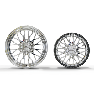 Cerchi Forgiati Beadlock da 15, 17, <span class=keywords><strong>18</strong></span> Pollici 6x139.7 6x5.5 a 6 Fori con Design a Maglie Lucidate per Camion da Drag Silverado e Sierra - Product Image 3