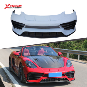 Lèvre de pare-chocs avant XTREME en fibre de carbone style PD pour <span class=keywords><strong>Porsche</strong></span> 718 982 Cayman Boxster, spoiler avant, diffuseur, séparateur, pièces automobiles - Product Image 1