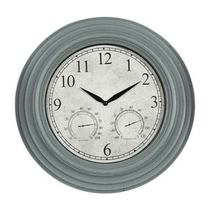 20 inch ngoài trời Vườn đồng hồ không thấm nước không đánh dấu Nhiệt kế đồng hồ pin hoạt động trang trí đồng hồ 2024 - Product Image 4