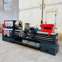 Tour à fileter automatique CNC à broche unique 220V robuste à banc plat pour le filetage horizontal des tuyaux