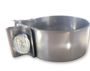 Universelle Edelstahl 304 Polierte Bingchuan Verstellbare Lap-Joint-Auspuff-Bandschelle für 2,0 2,5 3,0 Zoll Schalldämpferrohr - Product Image 2