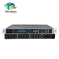 (Q924A) Encodeur multiplexeur H.264 UDP RTP 24 canaux HD vers IP pour opérateur de télévision par câble, pour système IPTV avec modules enfichables et double alimentation