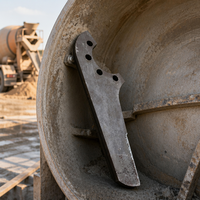 Pièce de rechange pour bras de mélangeur à béton, pièce d'usure pour mélangeur à tambour à double arbre série JS