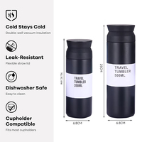 Botol air lukisan Olahraga, cangkir air Mini Stainless Steel cangkir kopi 350ml 500ml dilapisi bubuk