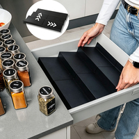 Organisateur d'épices extensible – Rangement de cuisine pour comptoir et armoire – Plateau à épices réglable pour l'organisation des tiroirs