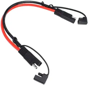SAE Extension Cable,14Awg Automotive SAE Power Extension for Solar Battery Connection and Transfer with Protective Cover