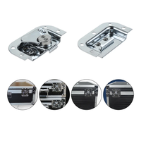 Support de loquet papillon encastré chromé professionnel nouveau boîtier de vol avec verrou à ressort torsadé boîtier de route SpringLock
