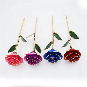 F-1657 all'ingrosso cina <span class=keywords><strong>24k</strong></span> placcato oro naturale conservato rosa per il contenitore di regalo di san valentino - Product Image 5