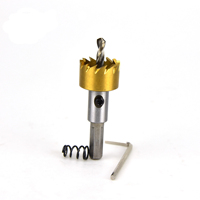 Ensemble de forets en acier rapide HSS 5 pièces Scie cloche pour la coupe du métal, du bois et du plastique 16 mm-30 mm Kit polyvalent