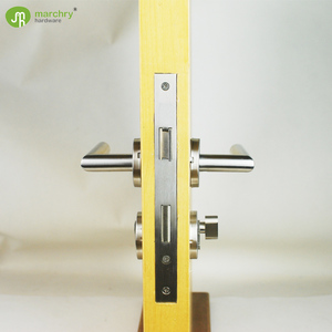 hollow lever handle cast handle with lock <span class=keywords><strong>body</strong></span> and cylinder lever door handle - Product Image 2