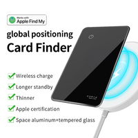 TRANGJAN MFi Puce Anti-Perte Étanche Smart GPS Wallet Air Tag Locator Anti-Perdu Sans Fil Chargement Portefeuille Carte Finder Tracker