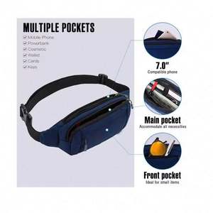 Free Sample Fashionable Sport Fanny Pack Running Waist <b>Bag</b> Waistpack for Men and Women for <b>Jogging</b> and Hiking - Product Image 2