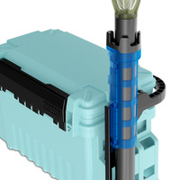 Support de canne à pêche vertical portable en ABS PC coloré TG pour boîte de pêche et accessoires de pêche en radeau