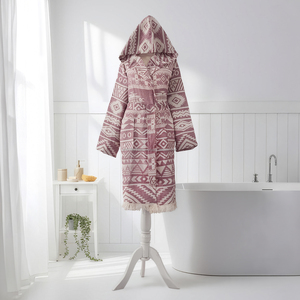 ชุดคลุมอาบน้ำผ้าฝ้าย 100% สำหรับทุกเพศ ขายดี แห้งเร็ว ชุดนอนฤดูร้อน ระบายอากาศได้ดี ผ้าทอ น้ำหนักเบา ผลิตในตุรกี ใช้ได้ทุกปี ODM - Product Image 6