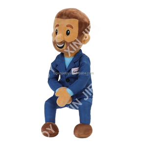 Boneco de Pelúcia Masculino de Algodão PP, Boneco de Pelúcia com Barba, Boneco de Pelúcia Masculino Vestindo Terno com OEM ODM - Product Image 3
