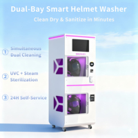 Máquina Inteligente de Limpieza de Cascos IMakeTech con Doble Compartimento, Pantalla Táctil de 15.6 Pulgadas, Wi-Fi/Ethernet/4G LTE, Metálica, 1 Año de Garantía