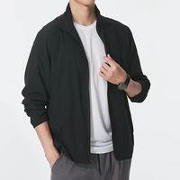 Chaqueta Deportiva Tejida para Hombre, Nueva, con Cuello Alto, para Running y Entrenamiento