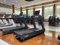 Tapis roulant électrique professionnel avec écran LED, design portable, inclinaison manuelle, moteur 3-7 CV