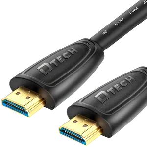 批发5m HDMI电缆30AWG镀金1080P 4K HDMI 19 + 1纯铜高清视频电缆，带EthernetBlack电脑电视
