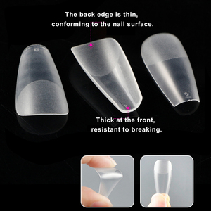 Uñas postizas de gel suave ABS pre-enceradas de cobertura completa para ballet, para manicura de salón, extensión de uñas a presión, uñas artificiales - Product Image 4