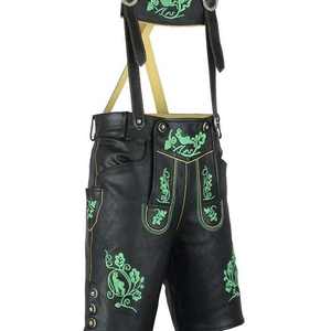 Pantalones Tradicionales Bávaros Negros para Hombre, Tallas Europeas 46 a 62, Disponibles - Product Image 1