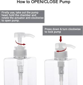 CHAUDE 150ml Distributeur de Savon Transparent Carré Bouteille de Lotion Avec Pompe Salle de Bain Lotion Savon Liquide Bouteille Vide Rechargeable - Product Image 5