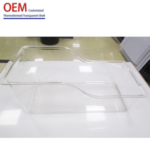 Sản xuất tùy chỉnh thermoforming PC PMMA HDPE vuông Polycarbonate rõ ràng các bộ phận chân không hình thành nhựa trong suốt khay acrylic - Product Image 2
