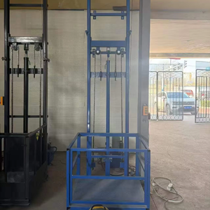 Monte-charge hydraulique à charge moyenne, élévateur vertical stable <span class=keywords><strong>pour</strong></span> le transport de marchandises en entrepôt et magasin, manutention quotidienne des matériaux - Product Image 1