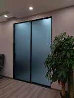 Pintu Geser Kedap Suara Berkualitas Tinggi dengan Kaca Ganda Tempered Desain Minimalis Modern untuk Ruang Tamu Hotel Mal