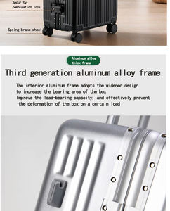 Atacado Nova Moda De Grande Capacidade Leve Bagagem Multifuncional Carry-On Bagagem ABS Hardshell Suitcase - Product Image 5