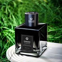 Diffuseur de parfum pour voiture en verre carré rechargeable, 500 ml, distributeur de brume aromatique pour l'intérieur de la voiture, étiquette OEM