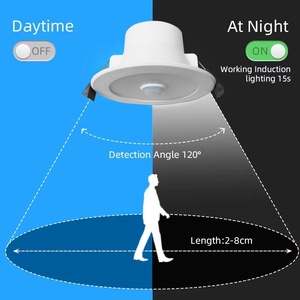 8W 9W <strong>PIR</strong> Motion sensor down <strong>light</strong> AC85-265V Recessed <strong>Ceiling</strong> Lighting Hallway Living Room Kitchen Decorative Lighting ip44 LAMP - Product Image 6