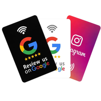 Carte RFID NFC en acrylique avec code QR 13,56 MHz ISO14443A NTAG215/213/216 pour le contrôle d'accès des restaurants
