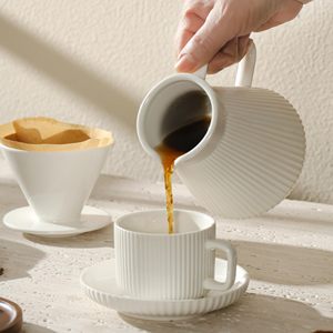 Pour for <strong>V60</strong> Coffee Maker Set 17.5OZ White Cream Home Caf&eacute; Restaurant Camping Paper Coffee Filters <strong>Dripper</strong> for Perfect Coffee - Product Image 5
