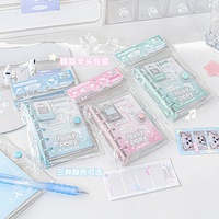 Nouveau carnet à anneaux mignon avec couverture en PU motif chien Kawaii, carnet à feuilles mobiles pour étudiants, journaux et notes